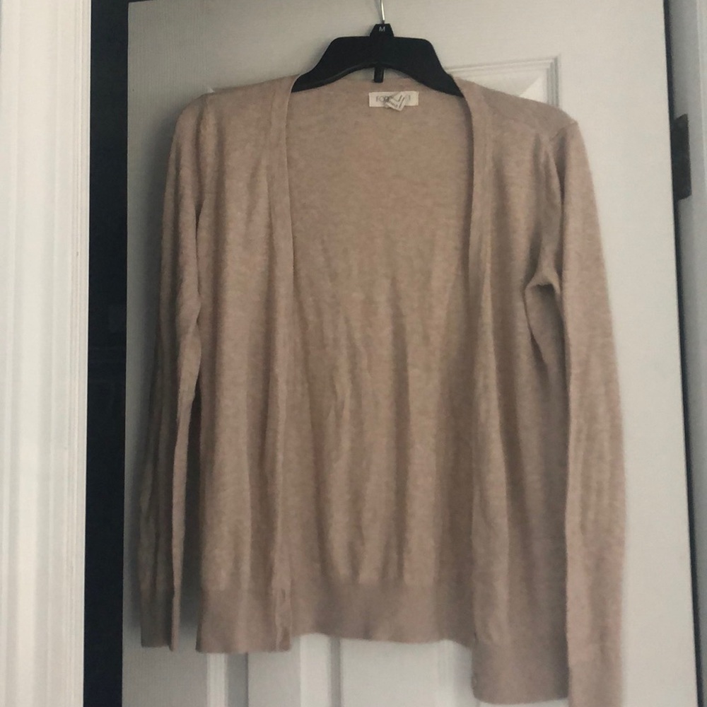Tan cardigan